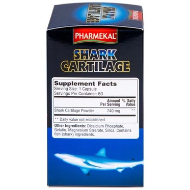 Viên uống Shark Cartilage Pharmekal giúp phục hồi và tái tạo mô sụn khớp (60 viên)