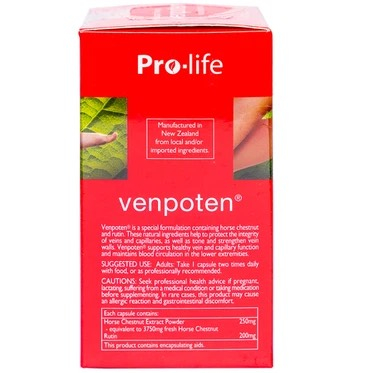 Viên uống Venpoten Pro-life New Zealand Nutritionals hỗ trợ làm tăng trương lực tĩnh mạch (30 viên)