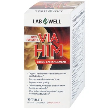 Viên uống Via Him Lab Well hỗ trợ sinh lý nam (30 viên)